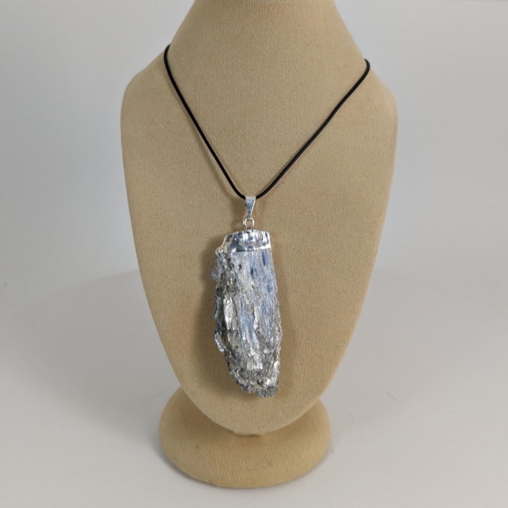 Kyanite Blade Necklace, gemstone jewelry, gift idea, truth stone, throat chakra
